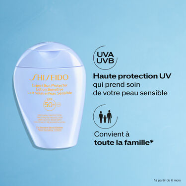 Expert Sun Protector Lait Solaire Peau Sensible SPF50+, 