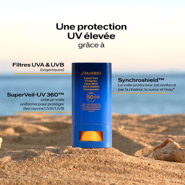 Stick Protecteur UV Transparent SPF50+, 