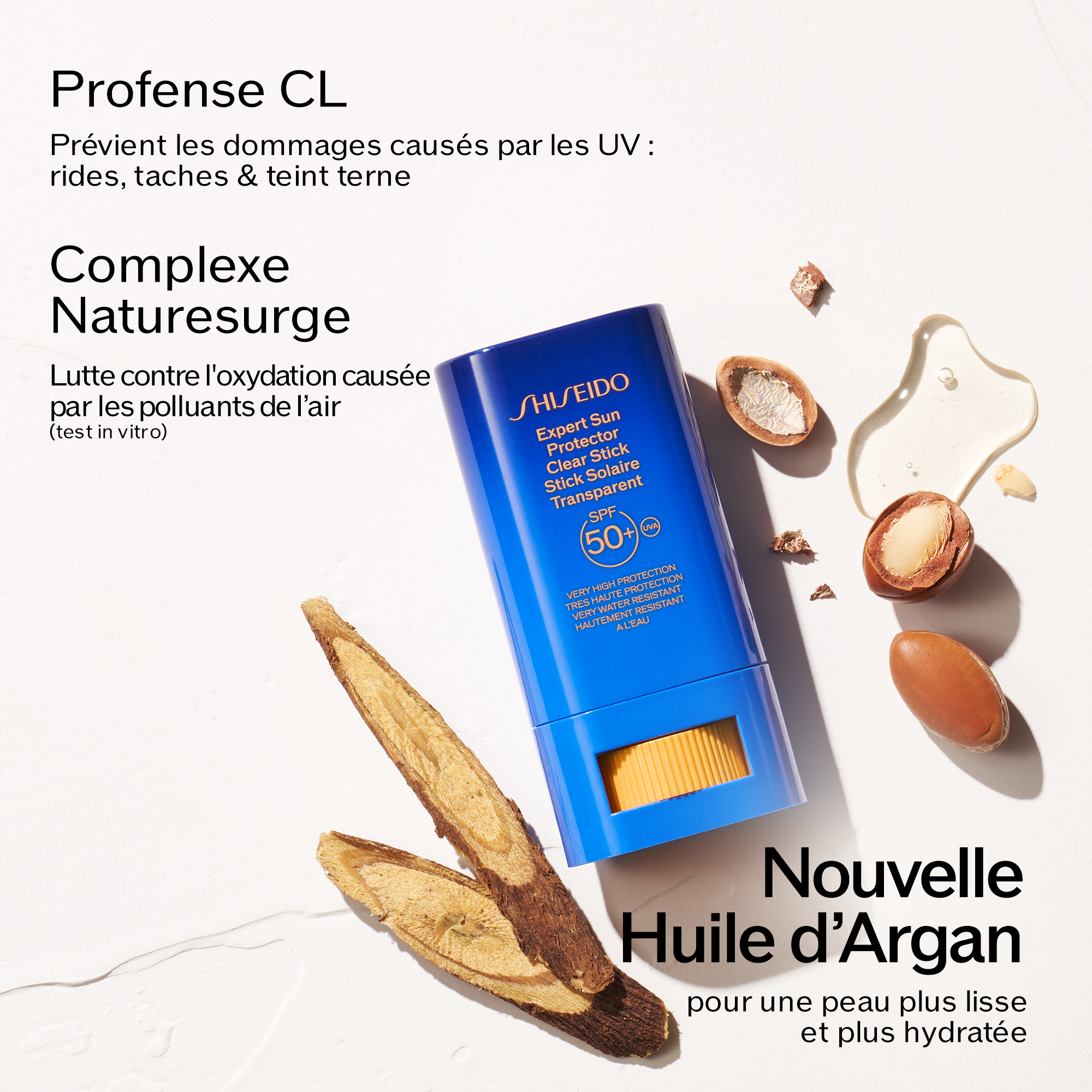 Stick Protecteur UV Transparent SPF50+, 