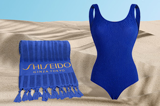 Plongez dans l'été avec style grâce à notre foutah Shiseido, offerte dès 100€ d'achat. Profitez de sa douceur et de son élégance pour sublimer vos journées ensoleillées.